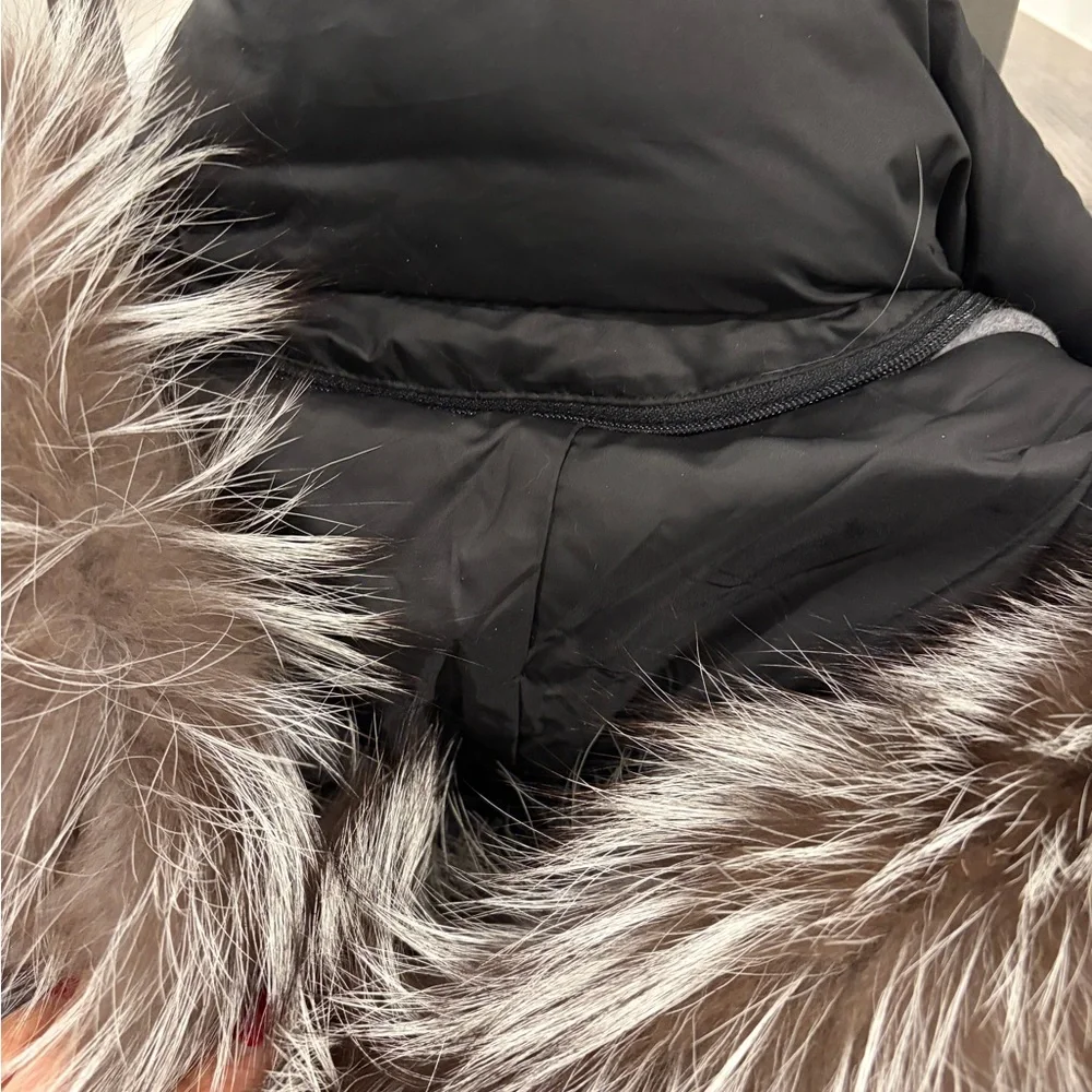 Soia & Kyo Charlena Fox Fur-Trim, Wool-Blend Coat - Picture 7 of 11